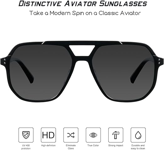 mosanana Oversized Polarized Sunglasses - Oversized Style