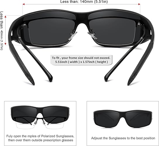MEETSUN Polarized Frame Sunglasses - Classic Style