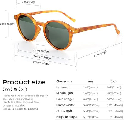 ZENOTTIC Multi-Style Polarized Sunglasses - Round Style